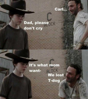 Carl Walking Dead Crying Meme