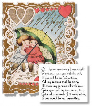 ... think many of the verses on these vintage Valentines are so wonderful