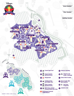 All Star Sports Resort Map