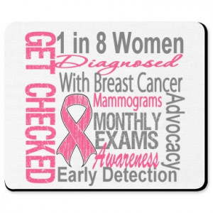Breast Cancer Get Checked Mousepad