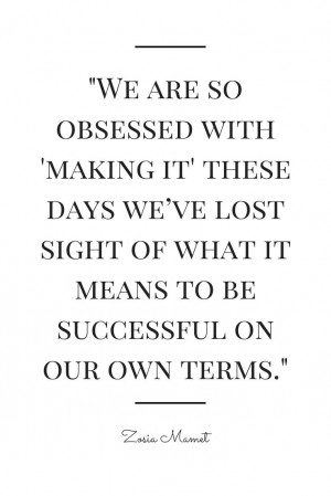 Some words of wisdom for #women from Zosia Mamet