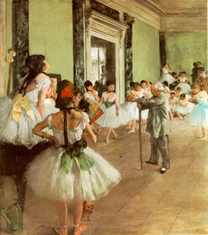Edgar Degas, La lezione di ballo, 1873/1874. Olio su tela, 85x75 cm ...
