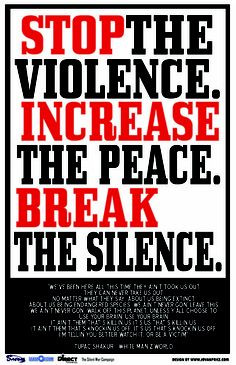 stop gang violence | Community Activist Campaigns Against Apathy ...
