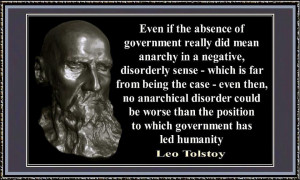 Even if the absence of government really did mean anarchy
