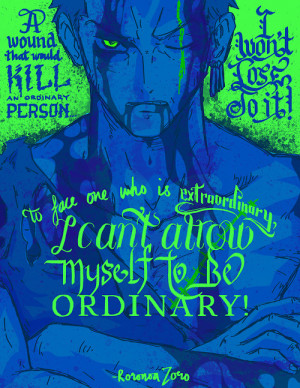 svenfromoz:Roronoa Zoro.A Poster I made in my spare time. More to come ...