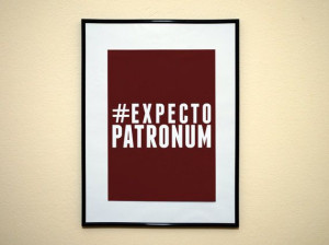 Hashtag Expecto Patronum Instagram Style Art by EverythingHashtag, $8 ...