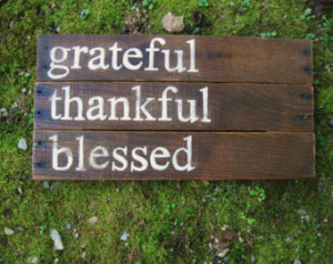 ... hand painted family sign Grateful Thankful Blessed inspirational quote
