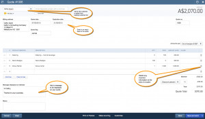 quote for an existing customer select the customer from the customer