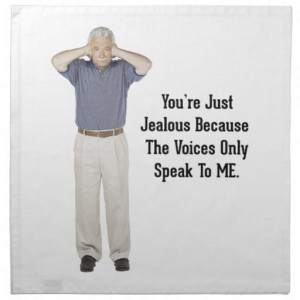 The Voices - Funny Sayings Quotes Printed Napkin