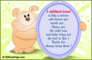 Childhood Friendship Poems