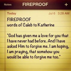FIREPROOF QUOTES