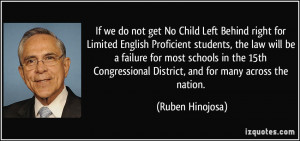 do not get No Child Left Behind right for Limited English Proficient ...