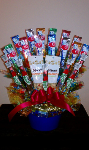 ... candy Arrangement. A client oredered this for her brother's birthday