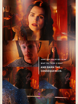 Arthur: Morgana, you shouldn’t get involved. It’s dangerous.
