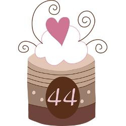 44th_birthday_cupcake_greeting_card.jpg?height=250&width=250 ...