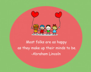 Abraham Lincoln Happiness Printable Quotes