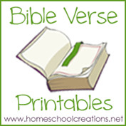 Preschool Bible Verse Printables ~ Teaching God’s Word
