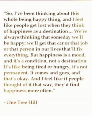 One tree hill - happiness