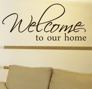 welcome wall decals quotes High Quality Art of Wall Decals Quotes