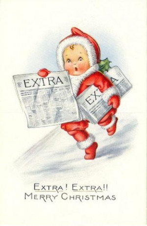 Free Vintage Christmas Cards: Cute Kids