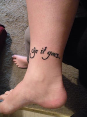 This is my second tattoo, of the most famous quote from Kurt Vonnegut ...