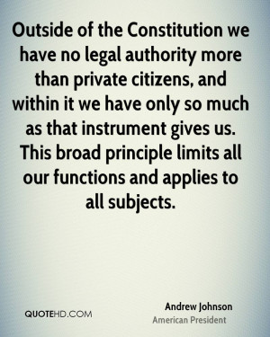... broad principle limits all our functions and applies to all subjects