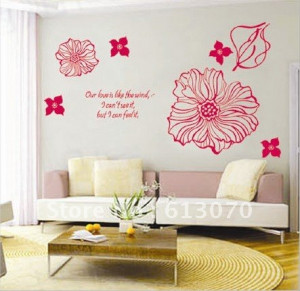 ... quot Our love is like the wind quot wall sticker quote stickers decals