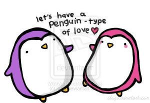 penguin love by idog
