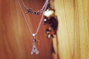 aiffel, cute, necklace, paris, silver, tower