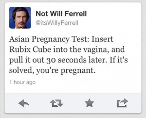 asian pregnancy test funny tweet will ferral