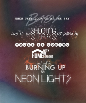 Neon Lights Lyrics Tumblr Demi lovato ~ neon lights ♥