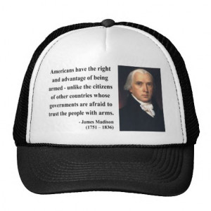 James Madison Quote 4b Mesh Hats