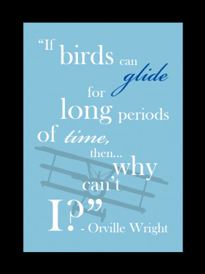 If birds can glide for long periods of time, then...why can't I?