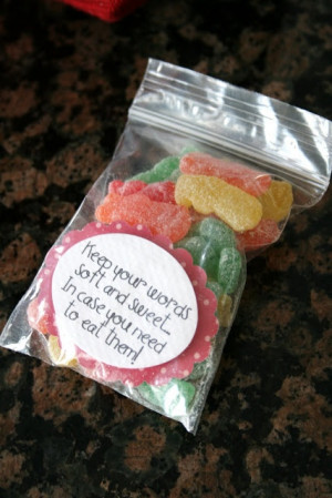 speak kind words to others - Sour Patch Kids candy