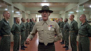 drill instructor and his recruits full metal jacket drill instructor ...