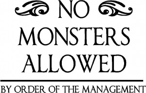 no monsters allowed item monsters01 $ 14 95 color black white beige ...