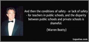 ... public schools, and the disparity between public schools and private