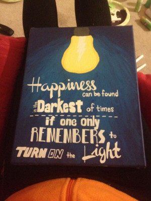 Harry Potter quote canvas painting