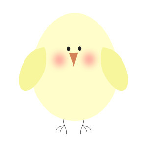 Easter Baby Chick Clip Art
