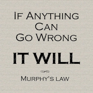Inspirational Quote Murphy's Law Sign Wall Decor Art Printable Digital ...