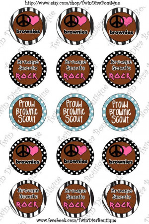 Brownie Scouts, Peace Love Brownies - great for girl scout themes bows ...