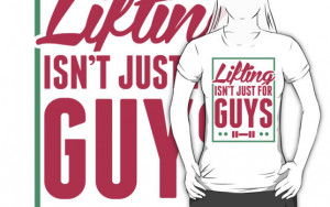 ... Portfolio › Lifting Isnt Just For Guys - Pink Work out quote Shirt