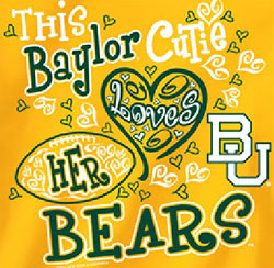 Baylor Bears Football T-Shirts - Cutie Loves Her Bears