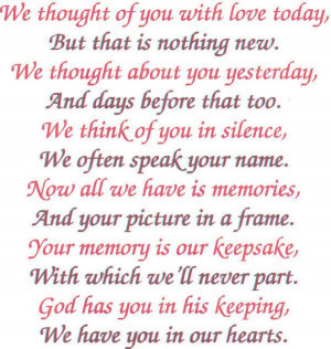 lost loved one poems In Memory of My Loved Ones - Luv's Creations.