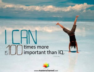 can is 100 times more important than IQ.