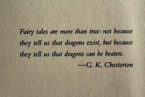 Inspirational Quote: Dragons can be beaten