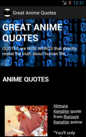 View bigger - Great Anime Quotes for Android screenshot