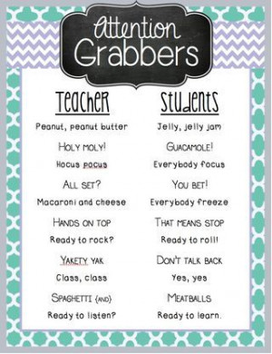Attention grabbers