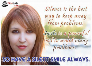 Always smile quotes and smile sms to keep away from problems.