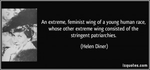 an extreme, feminist wing of a young human race, whose other extreme ...
